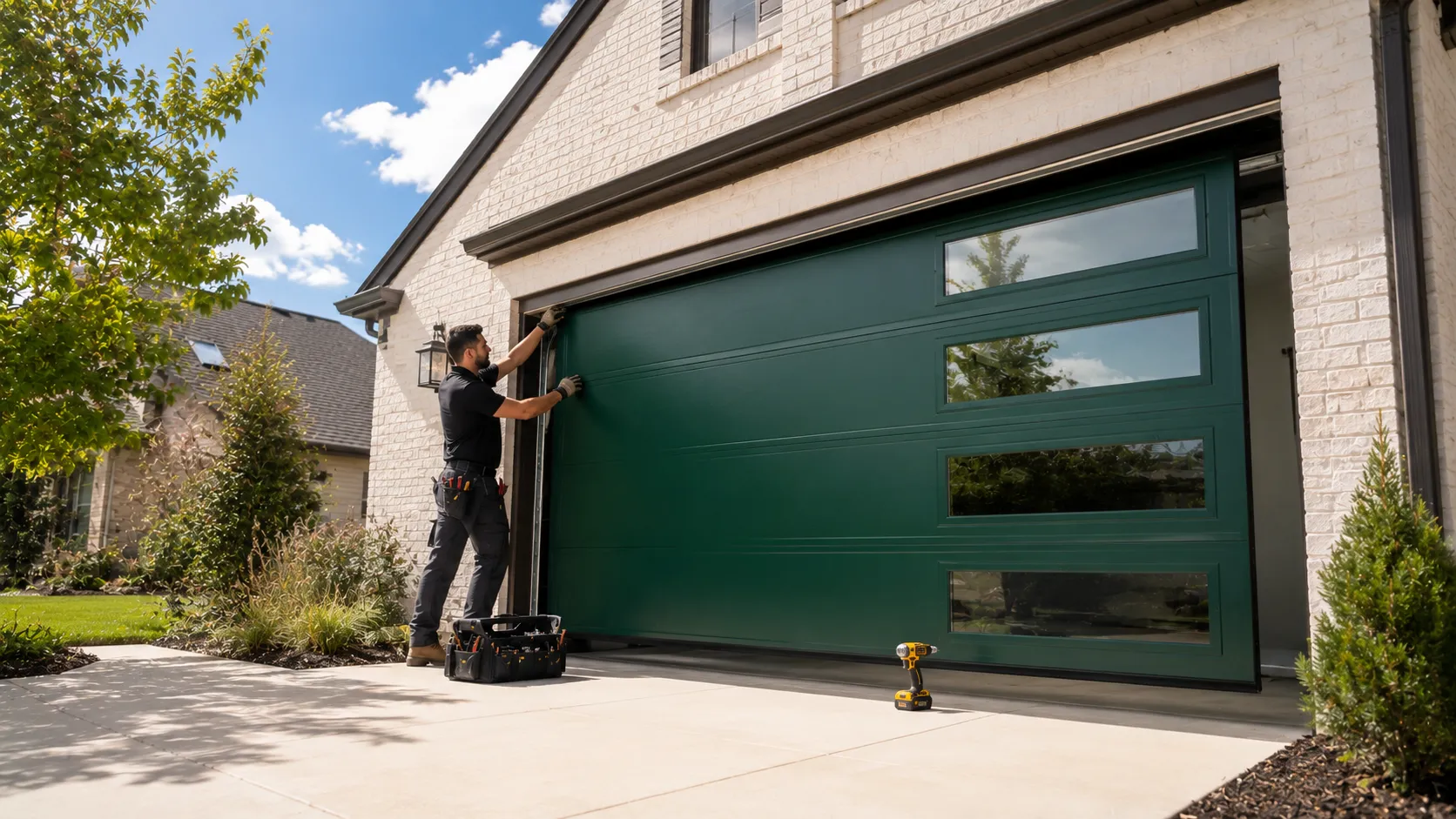 Panel Replacement for Garden City's 1957-Era Garage Doors