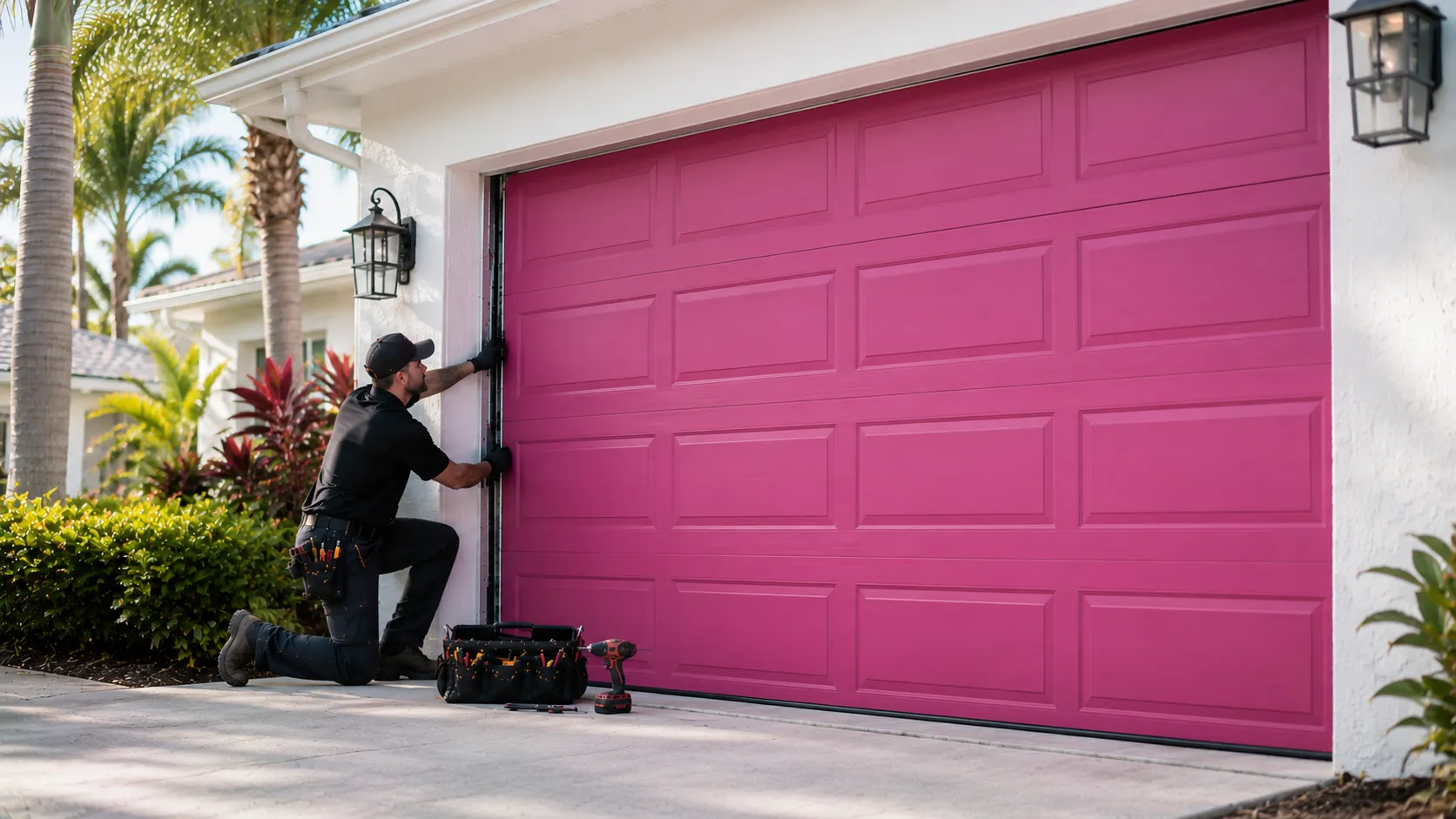 Garage door guides for Livonia homeowners
