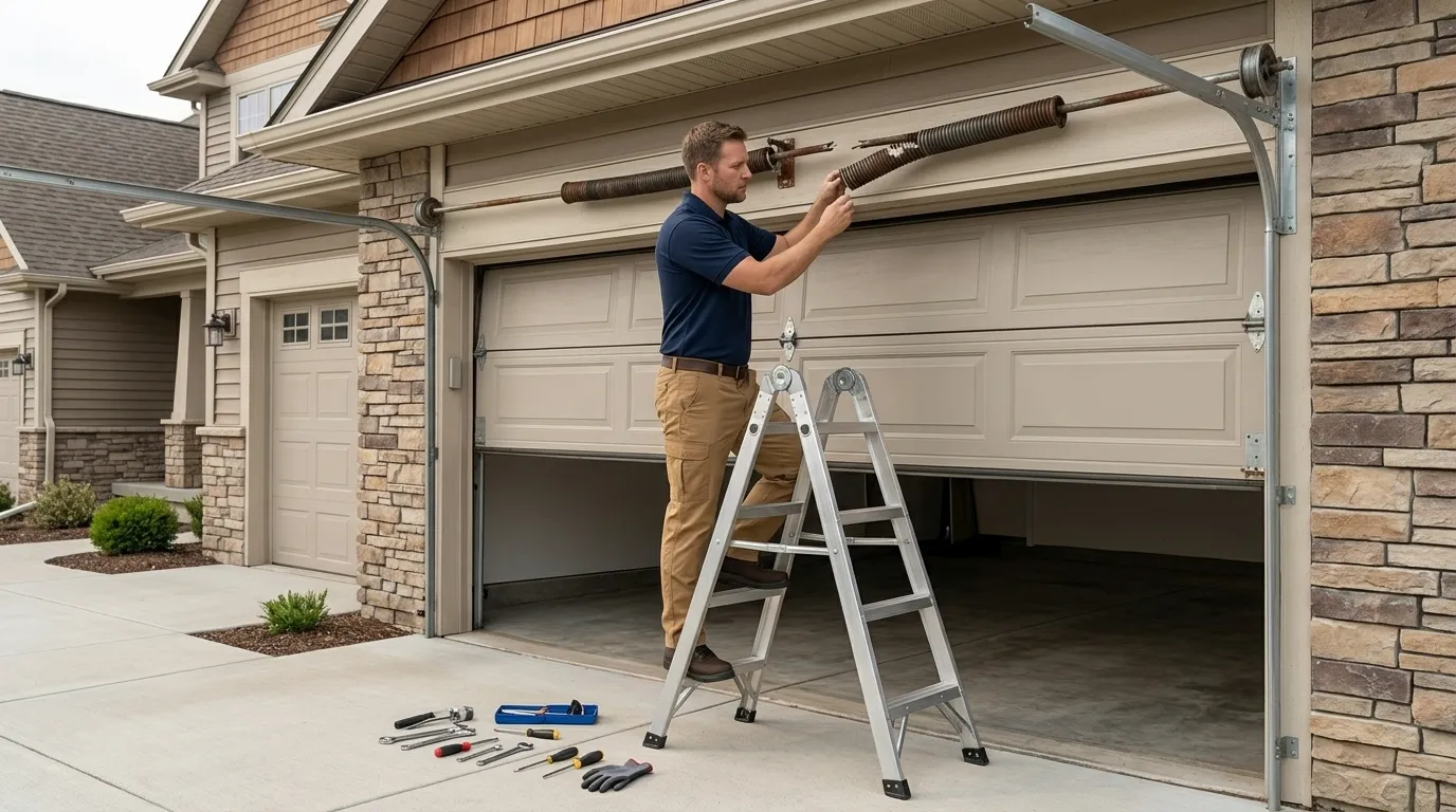 Repaired & tested - Livonia garage door service